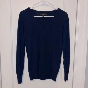 Navy Blue Banana Republic 100% merino wool sweater